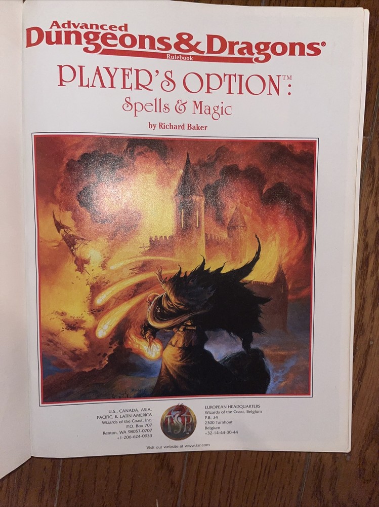 Advanced dungeons and dragons dungeon Masters guide warrior spells And Magic