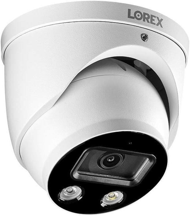 Lorex 4K Ultra HD Smart Deterrence IP Dome Camera Smart Motion Detection E893DD