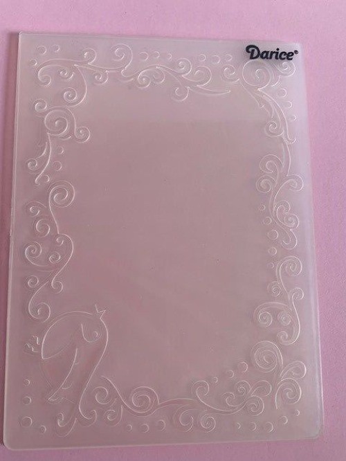 Darice Whimsy Frame Embossing Folder 4x6 Crafting Tool Plastic Decorative Design