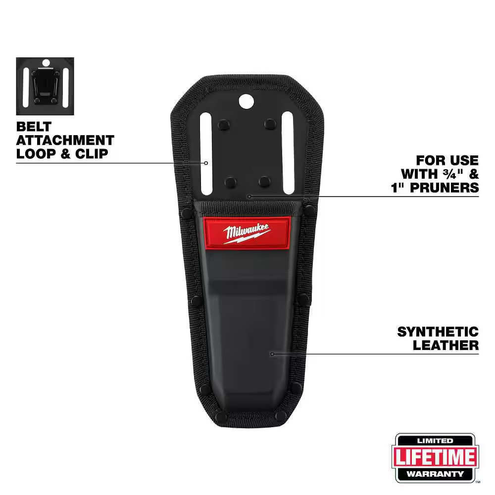 Pruner Sheath Holtser with Belt Loop and Clip