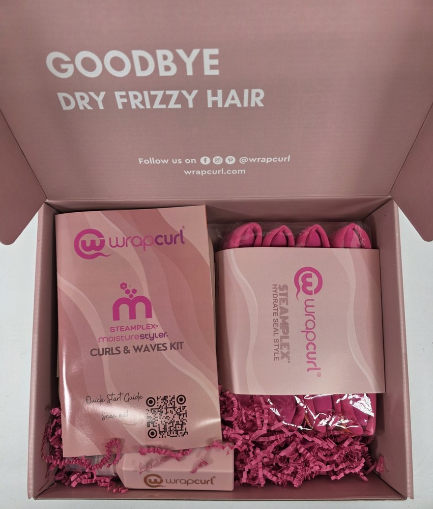 WRAPCURL MOISTURESTYLER with STEAMPLEX Continuous Ionic Steam Hair Rollers