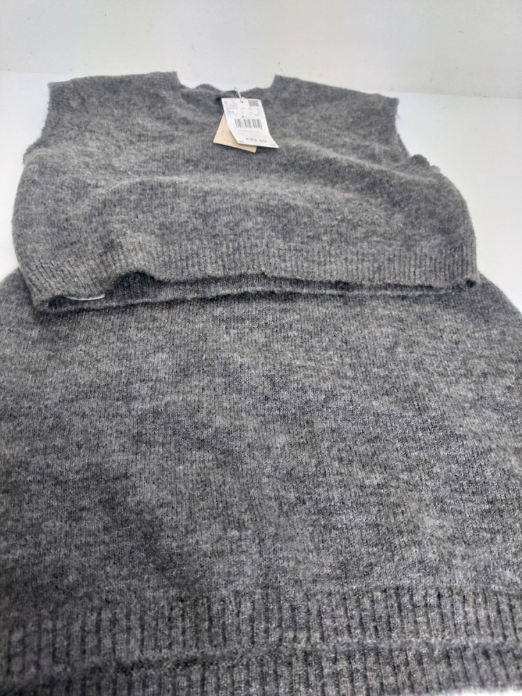Grey crop top and Short skirt set Size Small