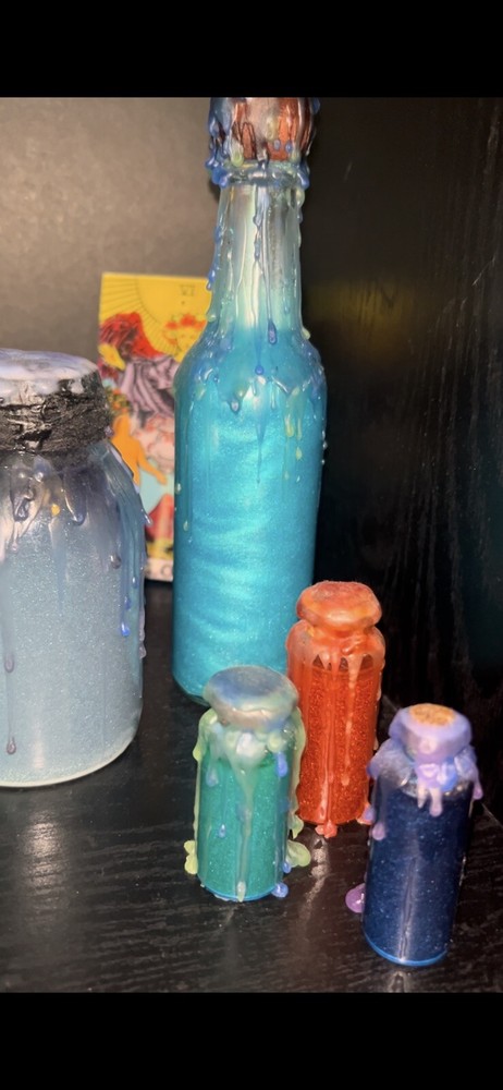 Handmade Mini Magic Color Changing Potion Bottles