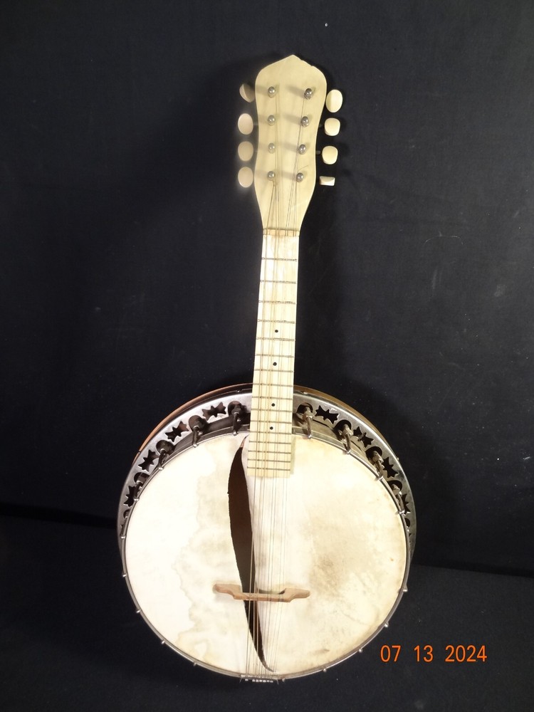 NICE ANTIQUE UNMARKED MANDOLIN BANJO BANJOLIN
