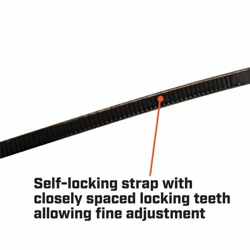 Crescent 100 x 2.5mm Black Cable Ties - 25 Pack