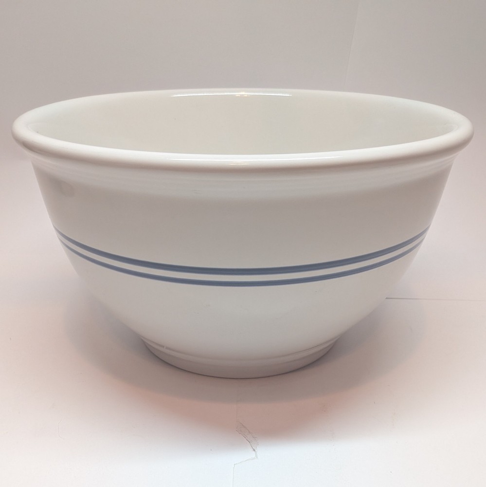 Gibson White/Blue Stripe Stackable Mixing Bowl Set of 3