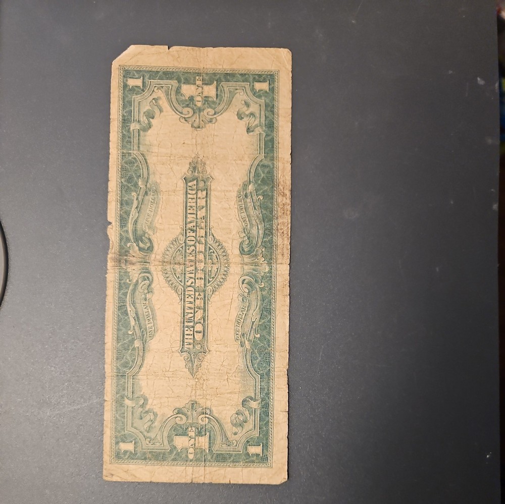 1923 $1 One Dollar Silver Certificate Note Large Size Banknote.