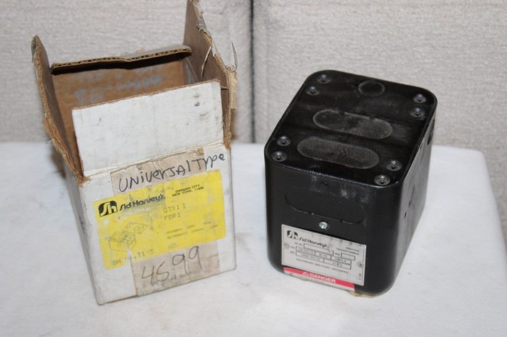 NEW Sid Harveys Ignition Transformer T1-5 120 / 10,000 Volt