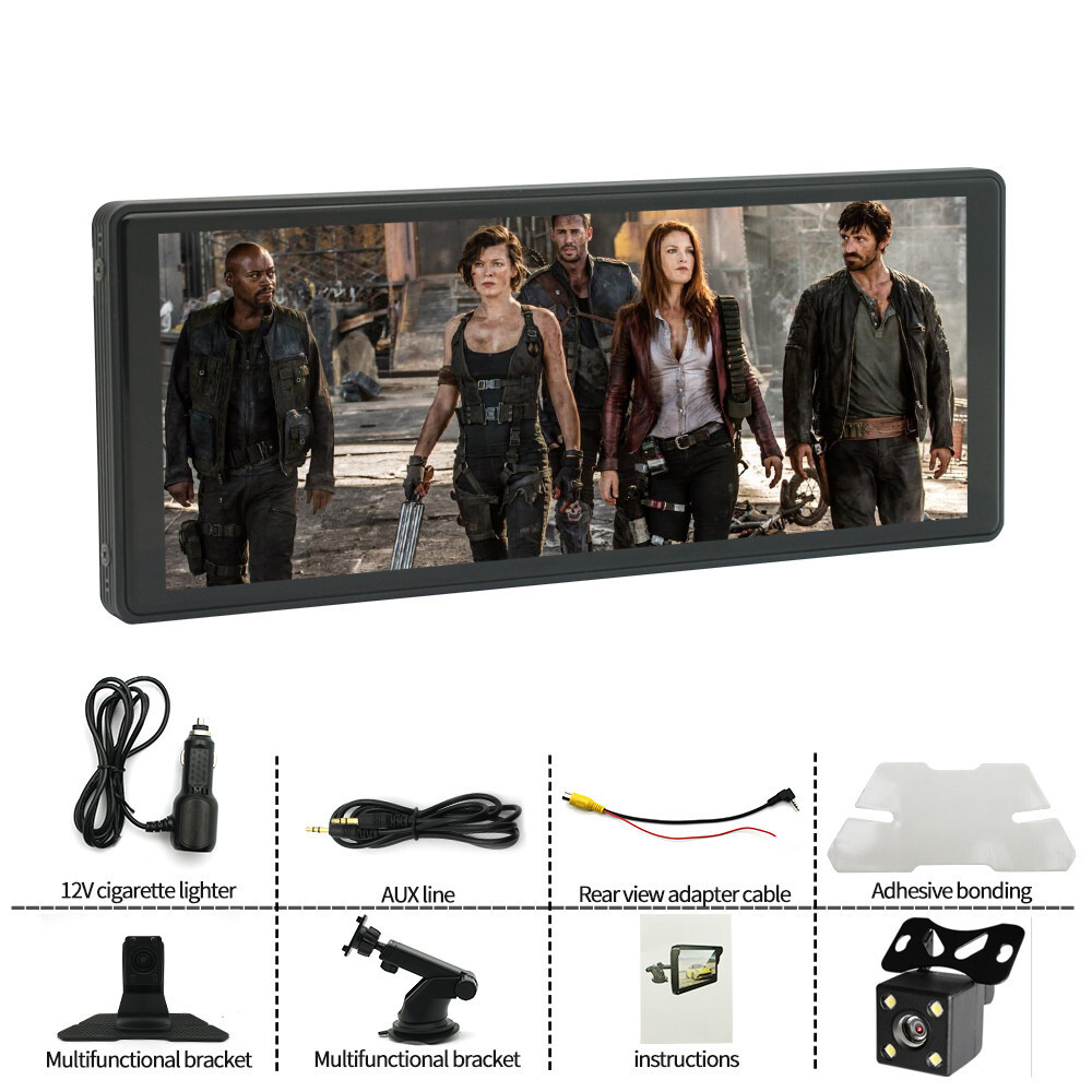 Radio Stereo HD LCD Display Touch Screen Multimedia Player With Reverse Camera