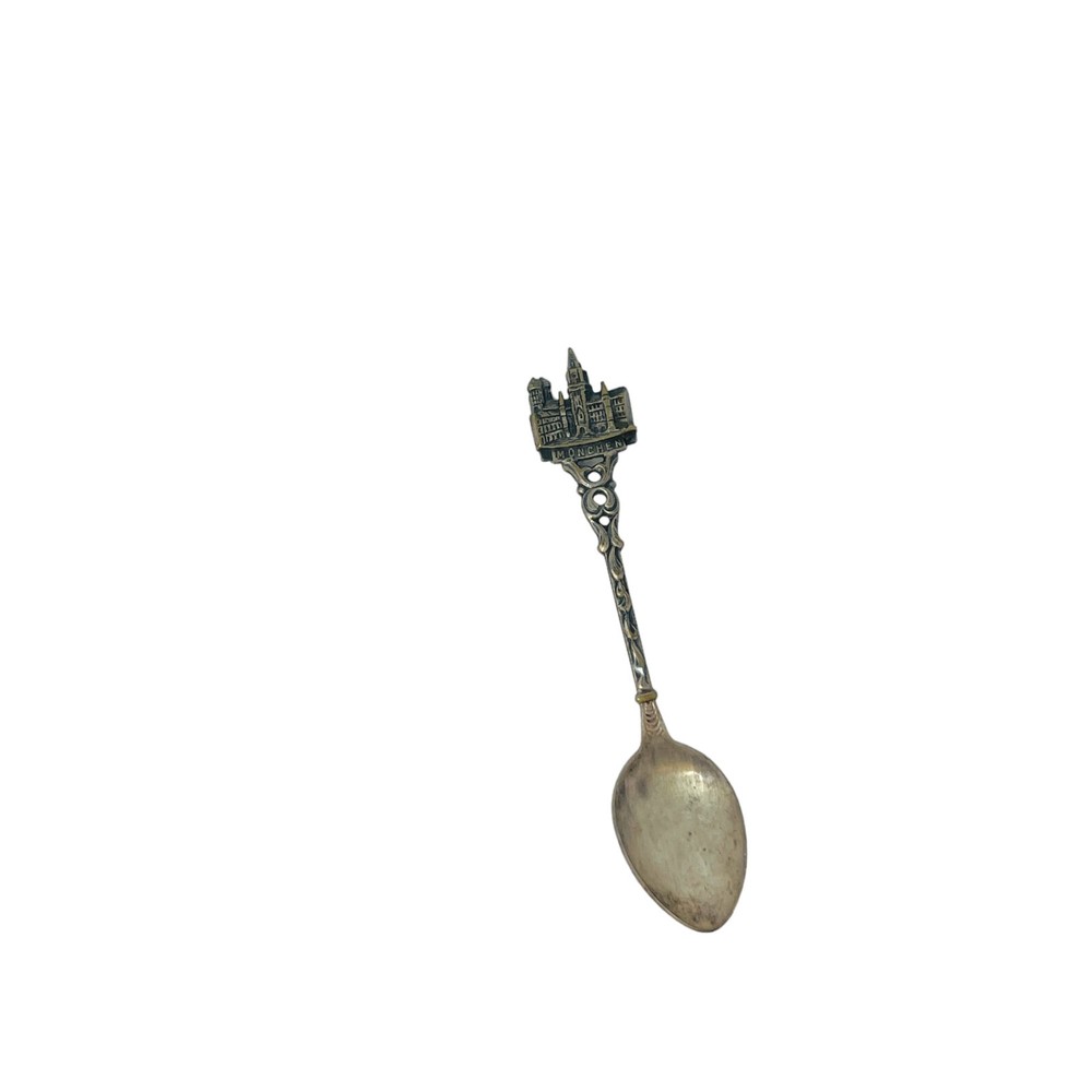 Vintage Versilbert  Munchen Silver Plated Souvenir Spoon with Stein