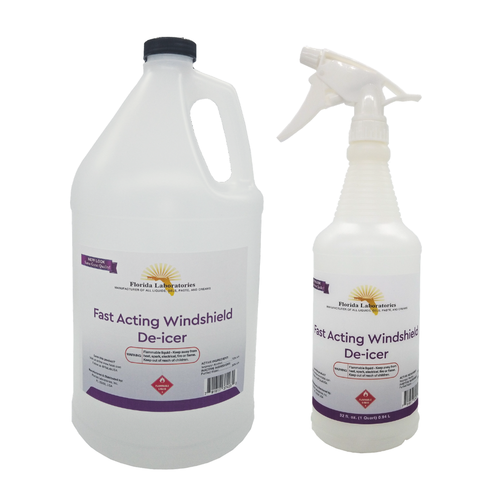 Fast Action Windshield and Surface De-Icer - 1 QT Sprayer w/ Refill