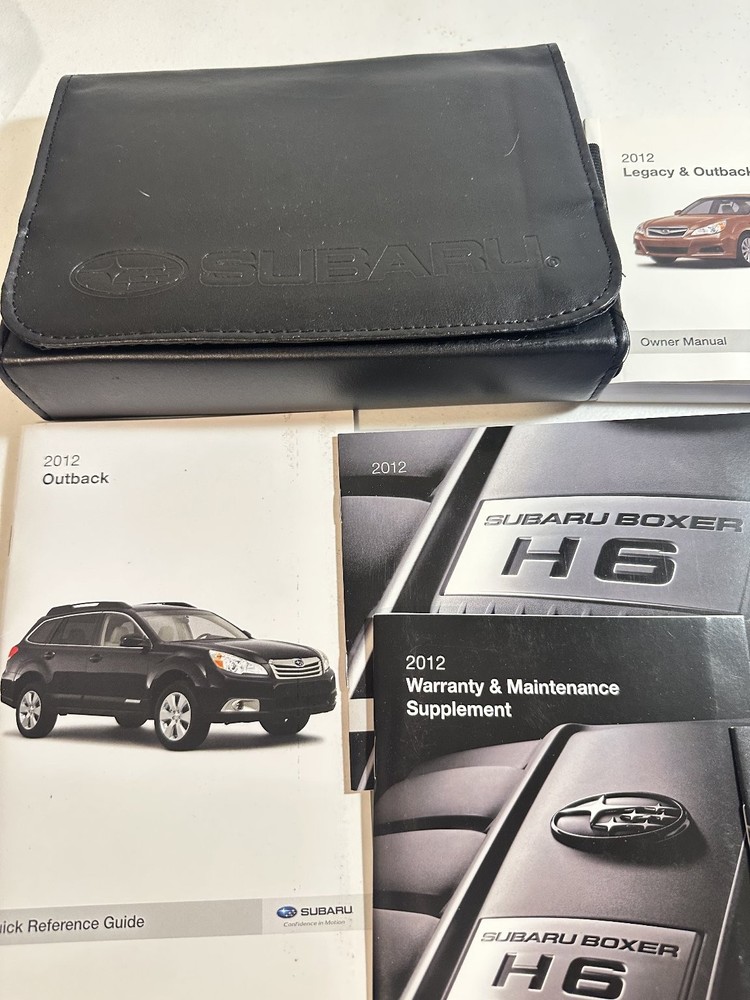 Subaru Legacy Outback Owner Manuals 2012