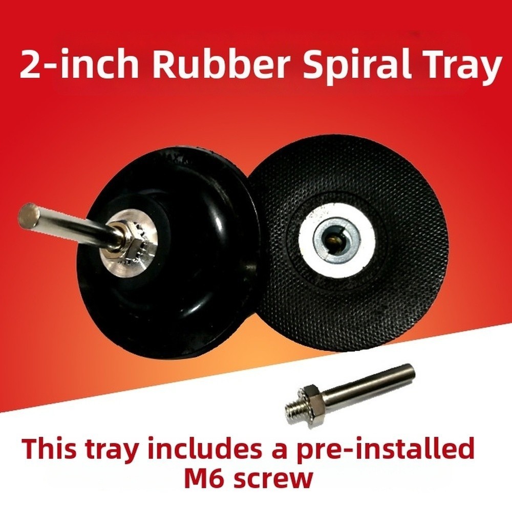 Sanding Accessory Rubber Backing Pad Rubber Spiral Design Long-lasting Rubber