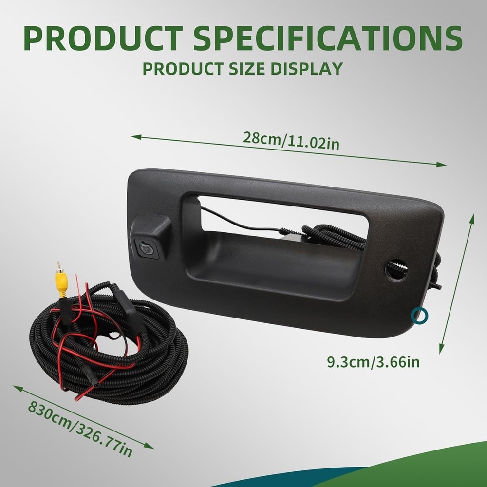 170° Wide-Angle Backup Camera for 2007-2013 Silverado/Sierra - Easy Installation