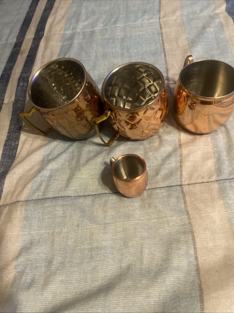 4. FOOD NETWORK KOHLS HAMMERED COPPER MUG