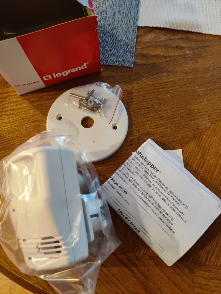 Wattstopper DT-200 Dual Technology Occupancy Sensor Wall/Ceiling Mount