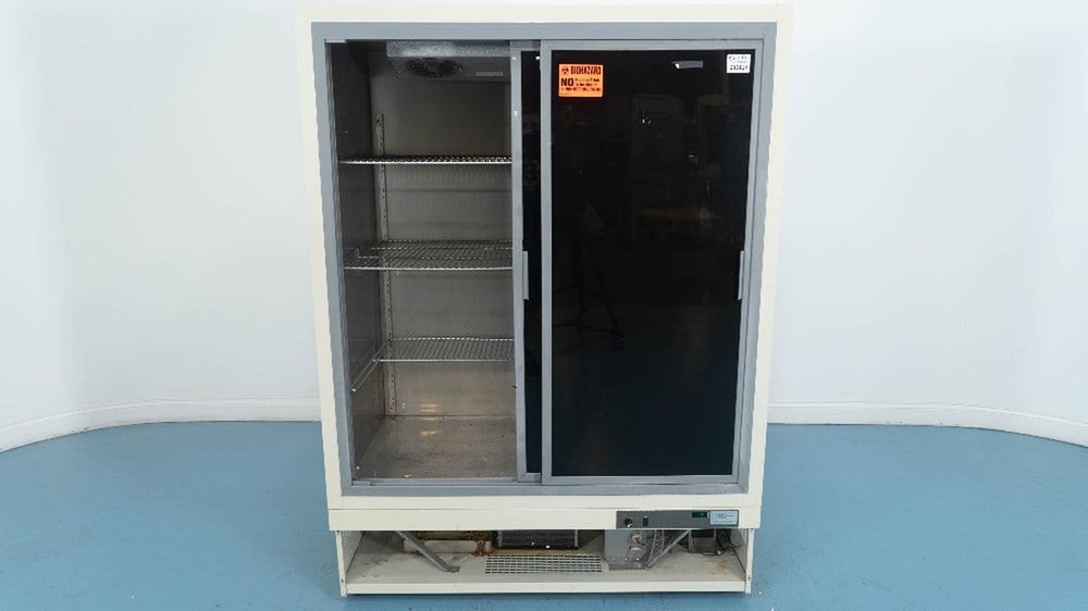 Revco Double Door Laboratory Refrigerator, Sliding Doors, Low 4