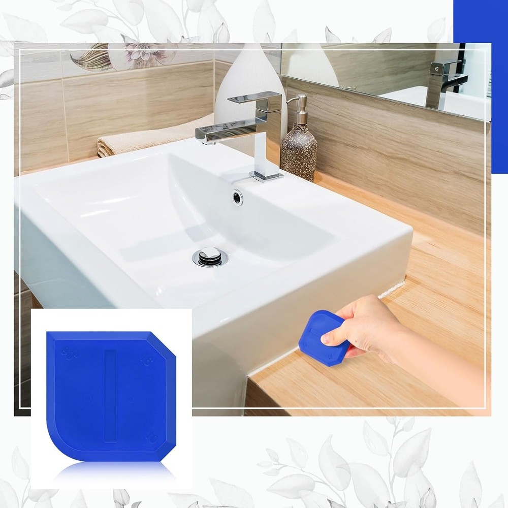 Versatile Caulking Tool Set for Kitchen and Bathroom with Reusable Design
