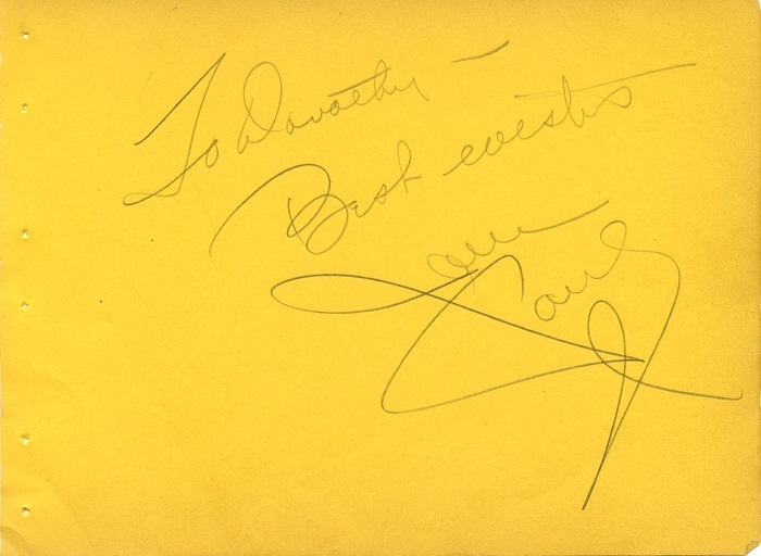 Vintage JANE POWELL Autograph