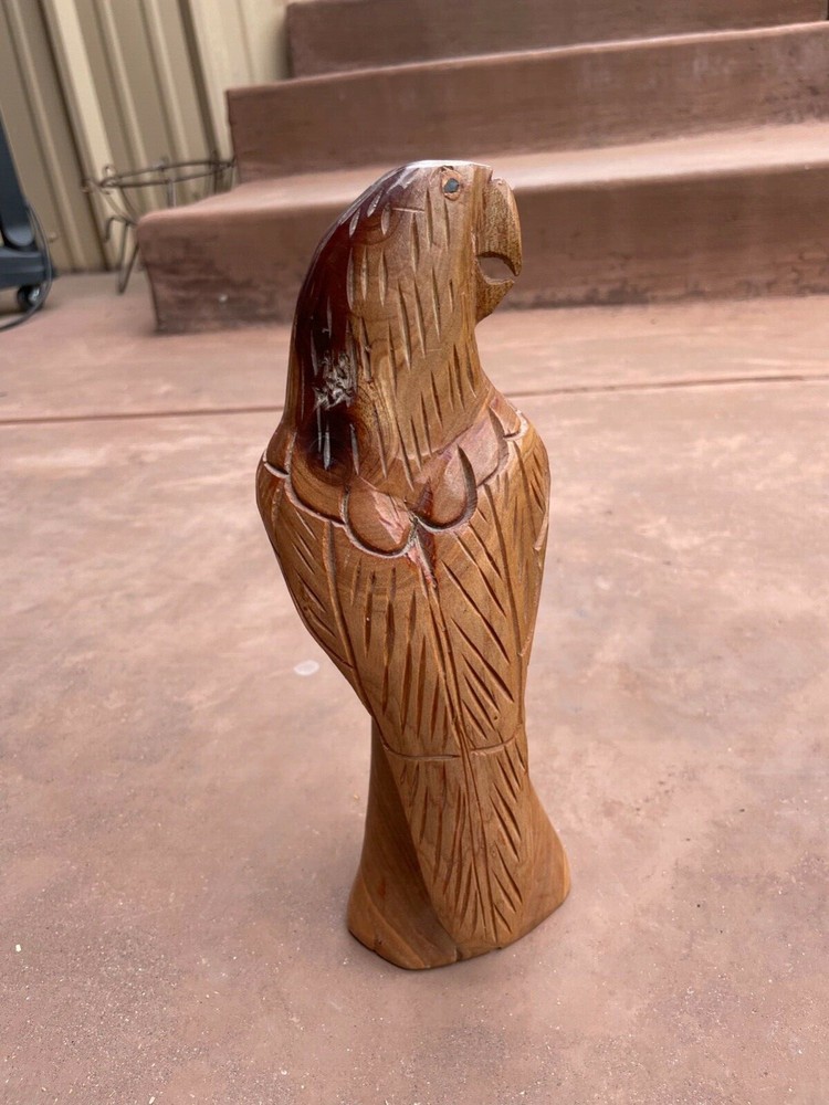 Wooden Statue Parrot