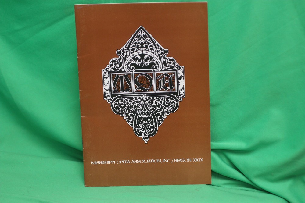 Opera Program - Pagliacci - Mississippi Opera Company 1973