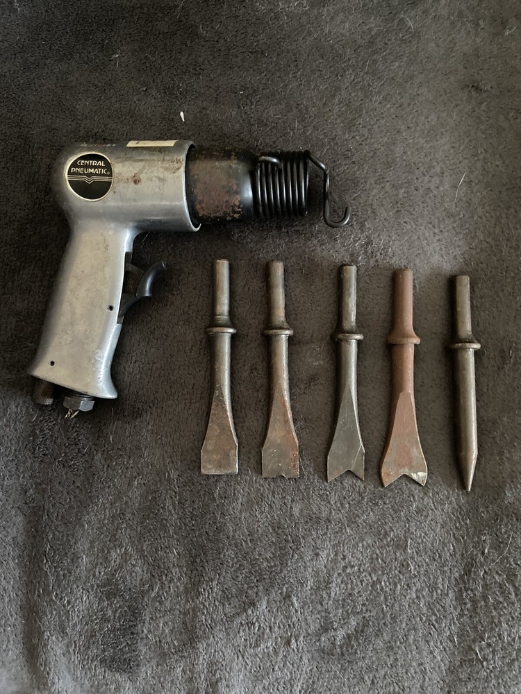 Central Pneumatic Impact 150mm Air Hammer With Bits