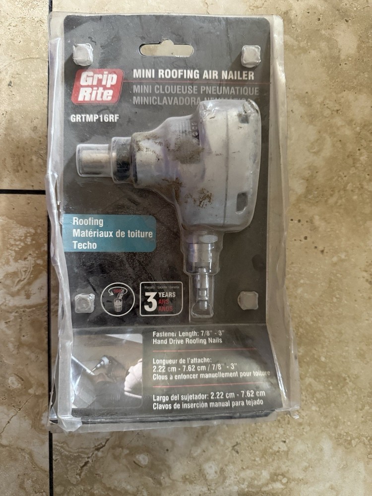 Grip Rite Mini Palm Nailer GRTMP16RF Roofing Air Nailer
