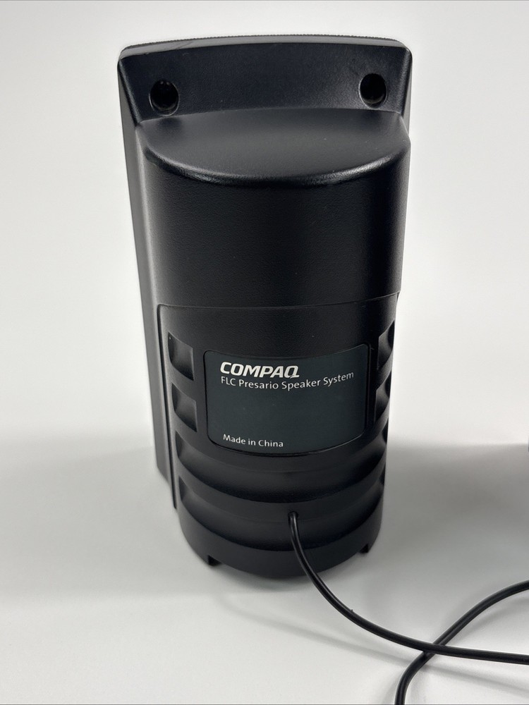 Compaq FLC Presario Computer Speaker System Wired Black