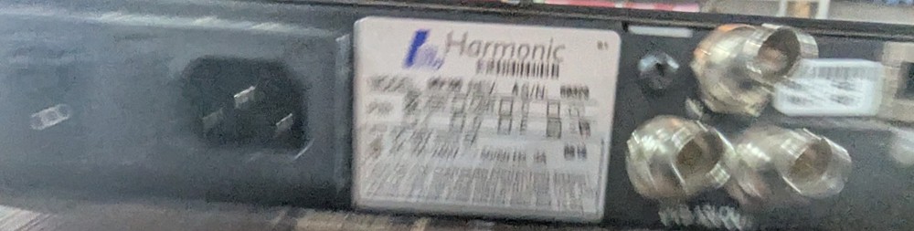 Harmonic DiviCom MV100 MPEG-2 Encoder ASI Broadcast Unit – Powers On / Fault Lig
