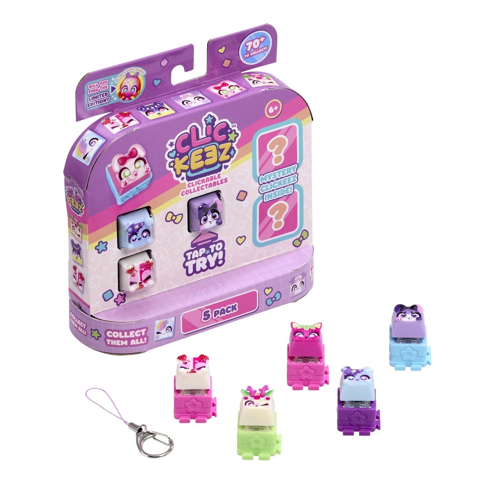 Clickeez: Multipack | Includes 5 Clickable Keyboard Collectibles! | 70 Character