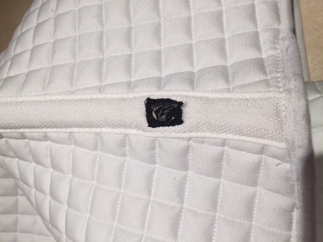 On Course White Full size Square Pad NWT