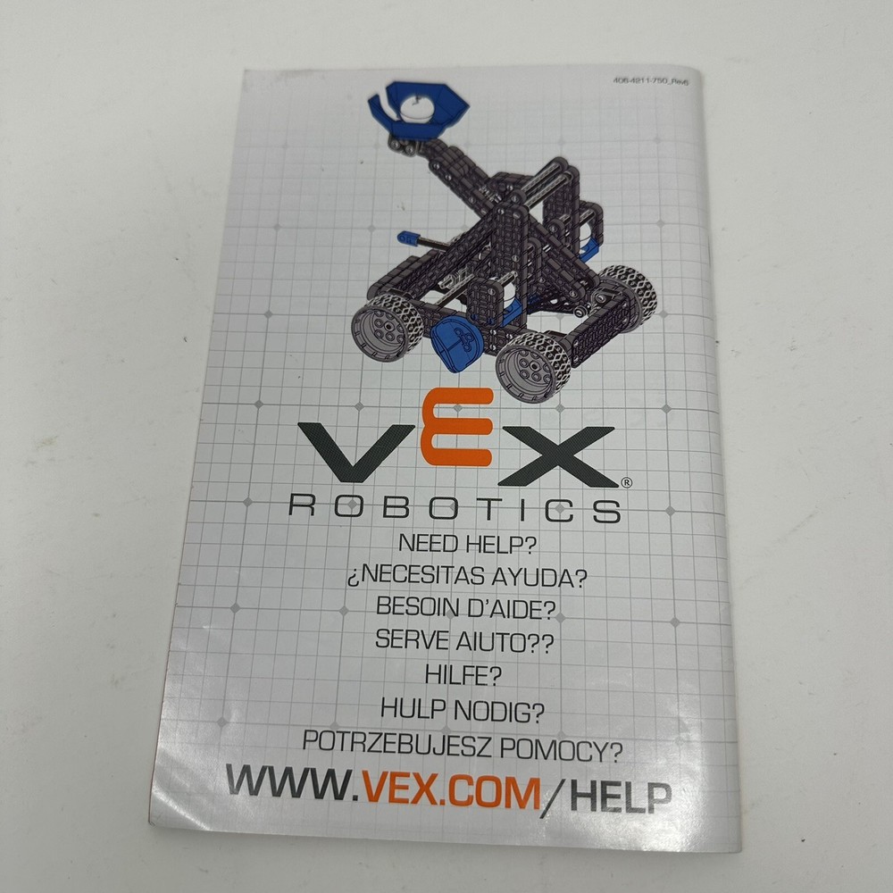 Hex Bug Vex Robotics Construction Building Set Catapult Instructions Book Only