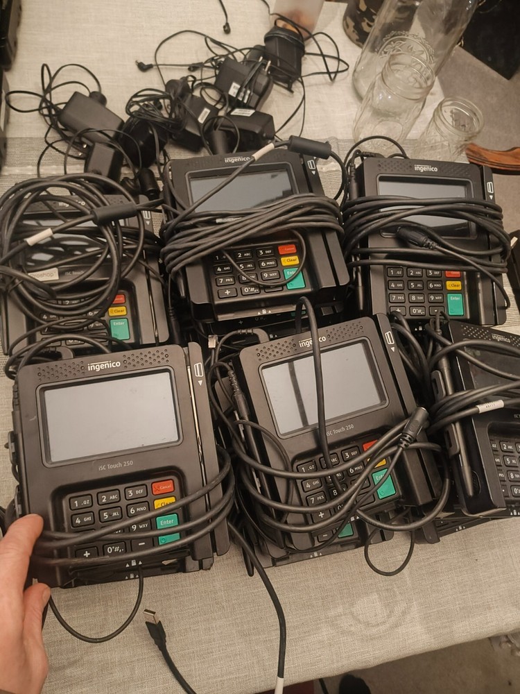 ingenico isc touch 250 (THREE COMPTLETE UNITS)