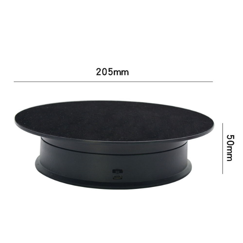 Automatic Base Jewelry Plate Rotating Visualizer Shooting Motorized Turntable