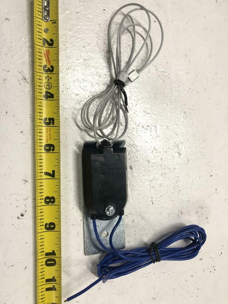 4) Brake Away Breakaway Trailer Electric Safety Switch Cables Pull Switch