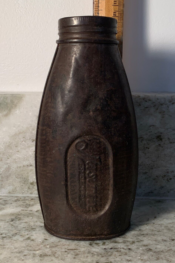 Vintage Justrite Metal Bottle