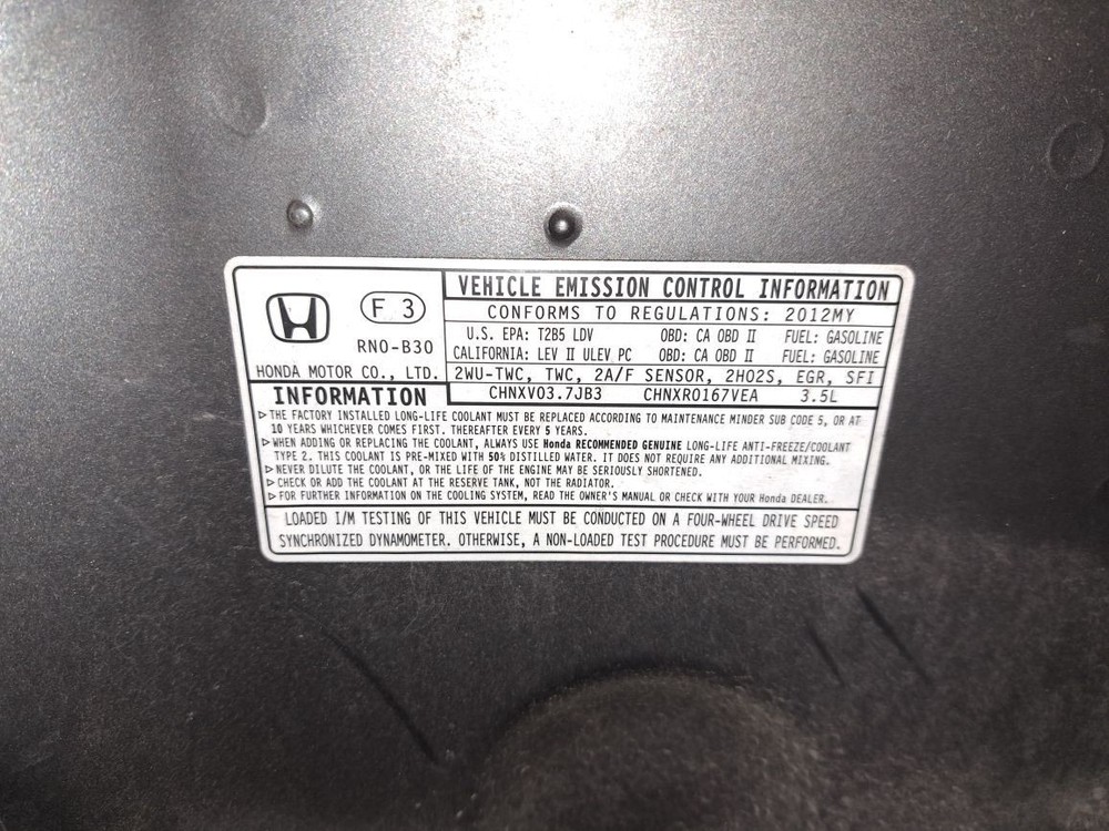 2012 Pilot Display Screen Sku#4258060