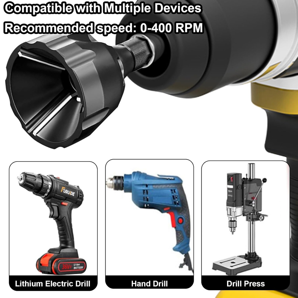 Deburring External Chamfer Tool with Tungsten Carbide Blade, Remove Burrs