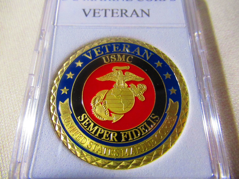 US MARINE CORPS VETERAN Challenge Coin