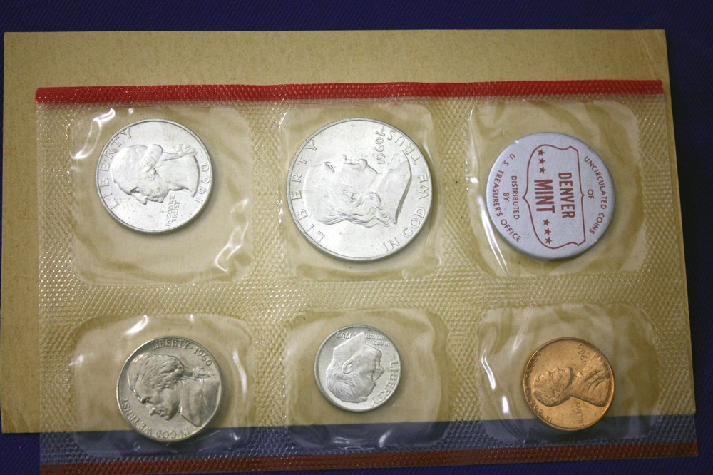 1960 Mint Set. Complete and original. 10 coins Both "P" & "D"