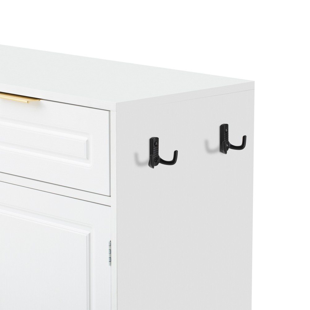 Sideboard with 3 Drawers & Adjustable Shelf, Multi-Functional Storage Buffet