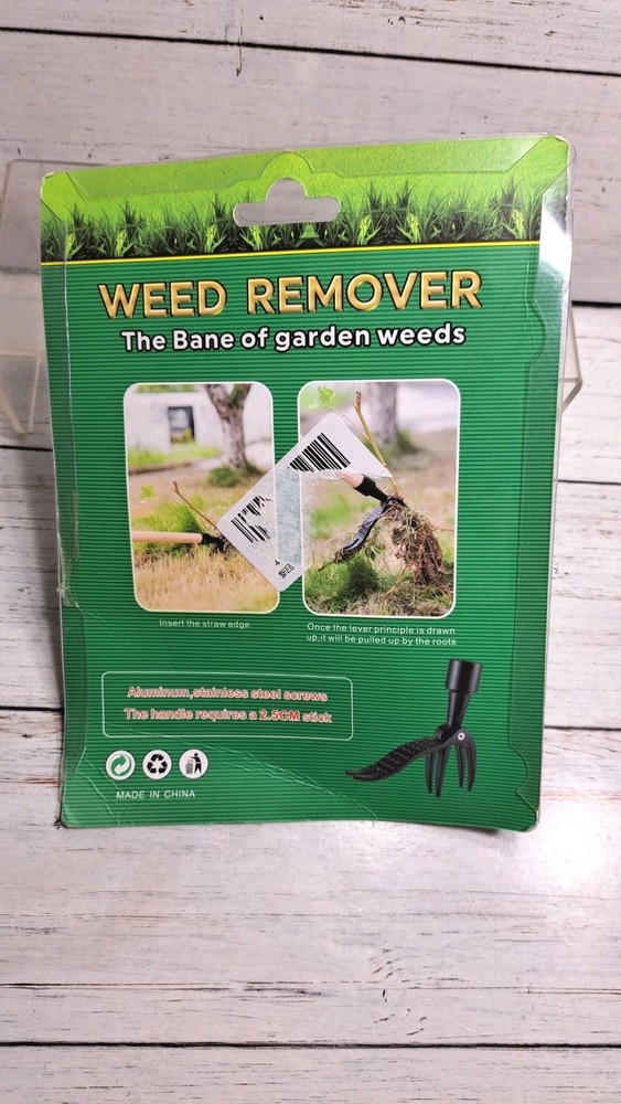 Weed Puller Tool 4 Claw Stand Up Weeder Head For 2.5cm Stick