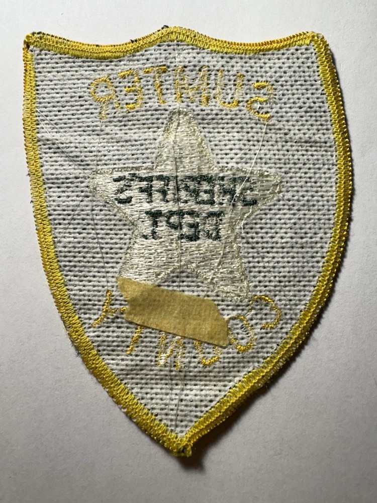 Vintage Sumter County Florida Sheriff Patch