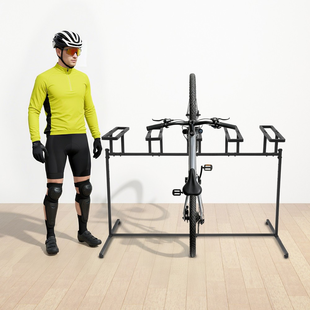 5 adjustable height bicycle bracket, metal bicycle storage and sorting rack