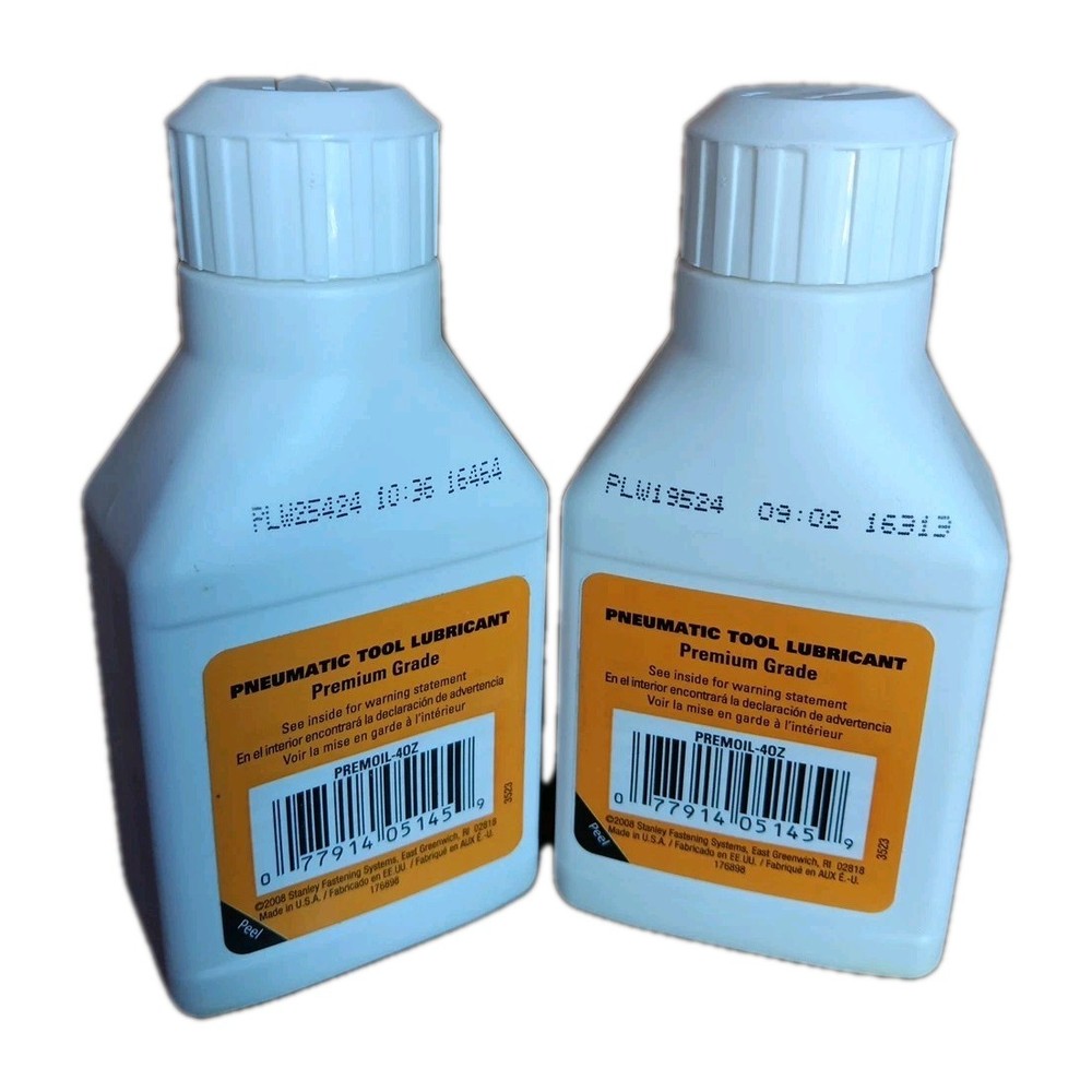 (2) 4 oz Premium Grade Bostitch Pneumatic Tool Lubricant