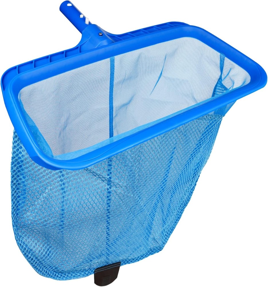 Swimming Pool Skimmer Net Fine Mesh Leaf Rake with Deep Bag