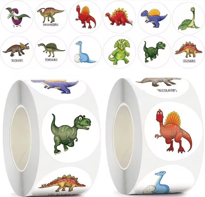100 Dinosaurs Stickers for Laptops and Notebooks