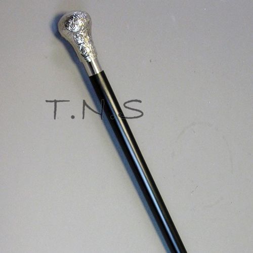 Designer Solid Silver Brass Design Handle Walking Stick Gift For Man Canes Gift