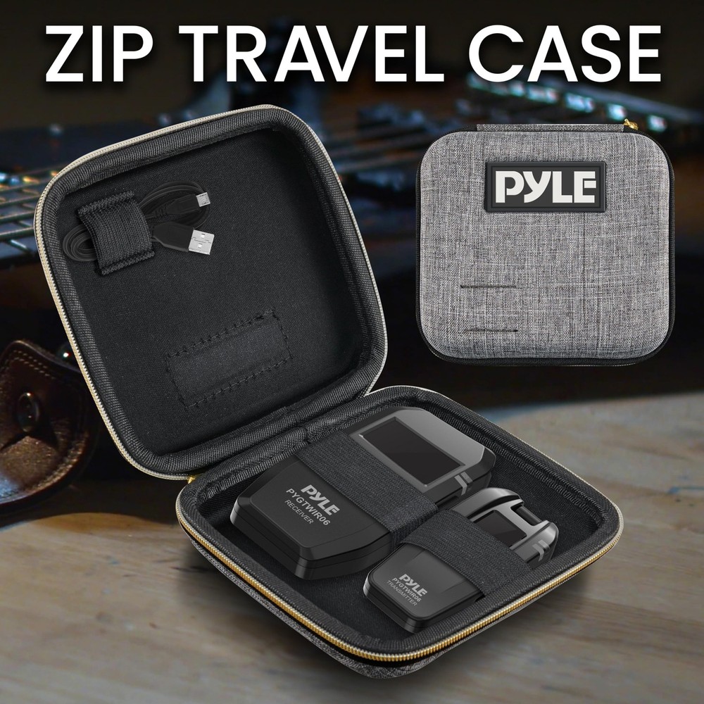 Pyle Audio Transmitter and Receiver, Black (PYGTWIR06)