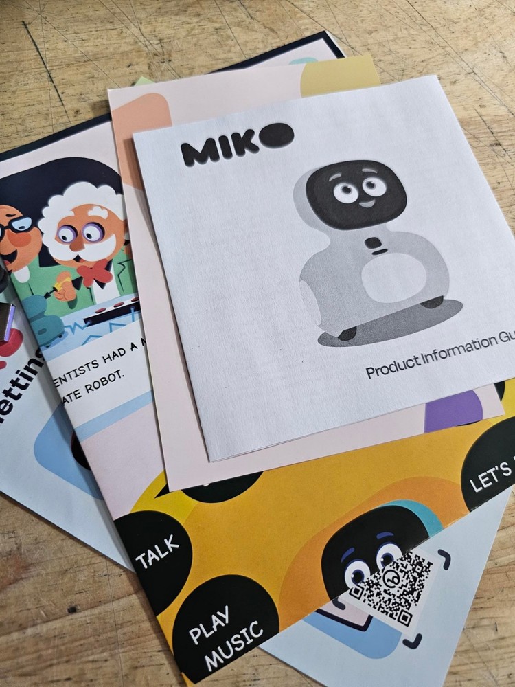 OPEN BOX - Miko Mini+ AI Kid-Safe Interactive Learning Robot - Blue